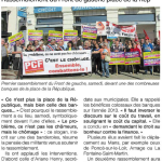 rassemblement contre l'austérité - Ouest France 19-10-14